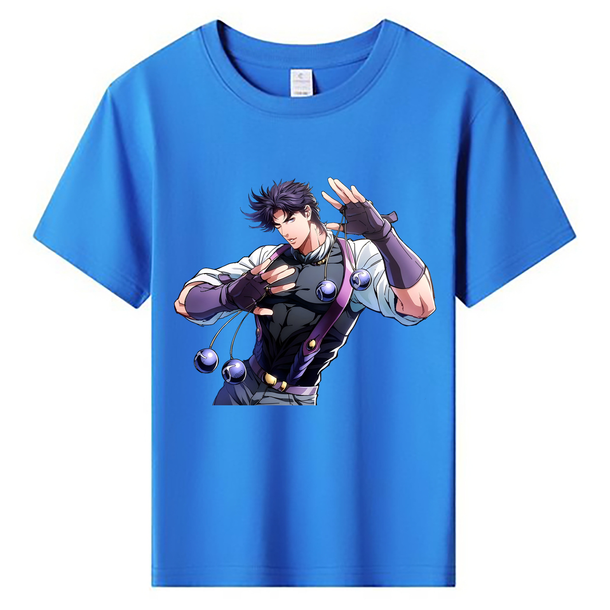 （画像用） ジョジョの奇妙な冒険 JoJo's Bizarre Adventure 綿100％キッズTシャツ（フロントプリント）